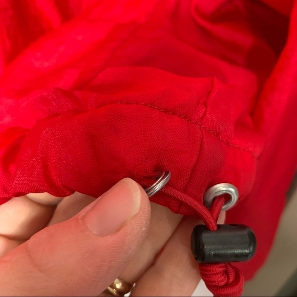 Vtg Champion Mens Pullover lined windbreaker size Large red patch - Picture 4 of 6